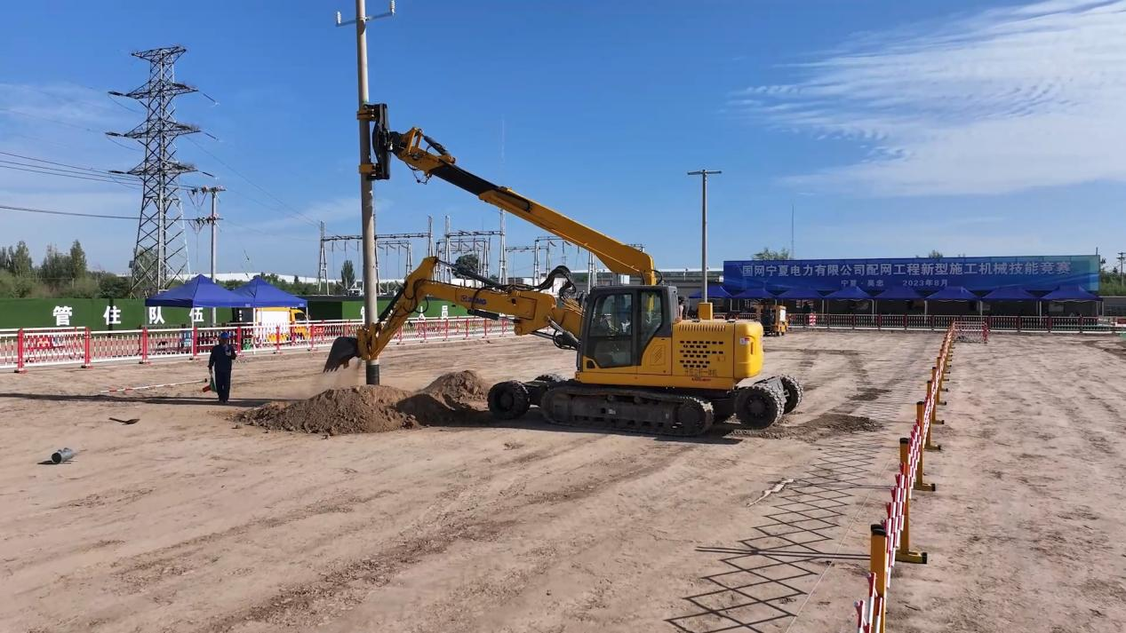 尊凯实业开挖立杆一体机在宁夏应用的精彩体现