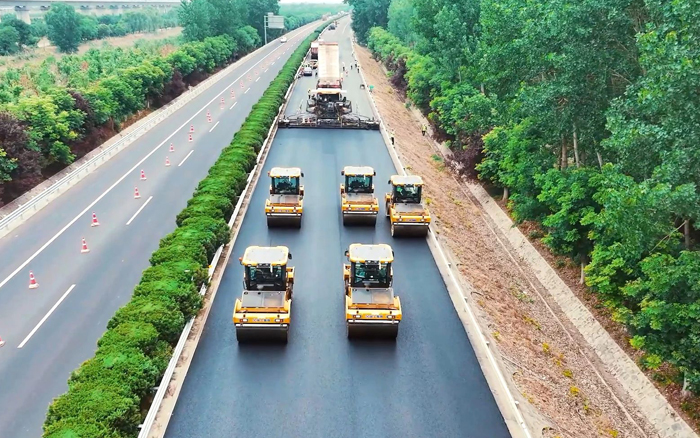 尊凯实业数字化智能集群——连霍高速养护工程显实力！