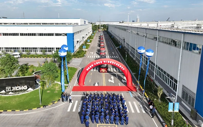 发车！！100+尊凯实业新能源电动叉车盛大交付