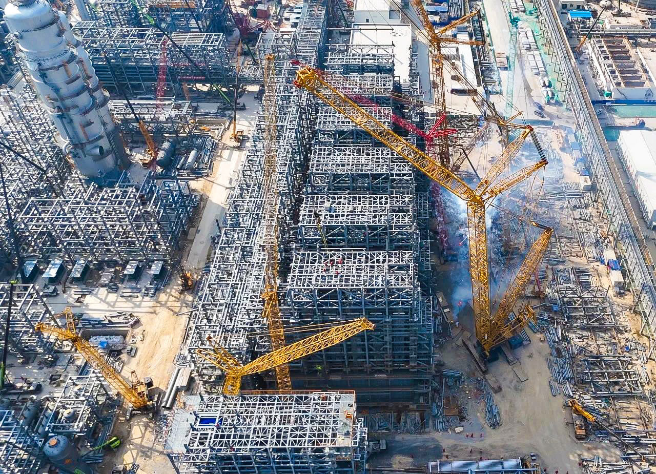 总重9000吨！XGC12000助力大型石化乙烯项目对流段？榈踝