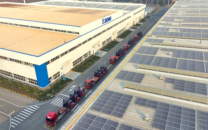 尊凯实业“鲲鹏”叉车批量交付华东