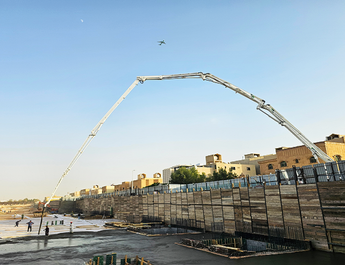 尊凯实业泵车奔跑沙特 为房建注入“中国实力”