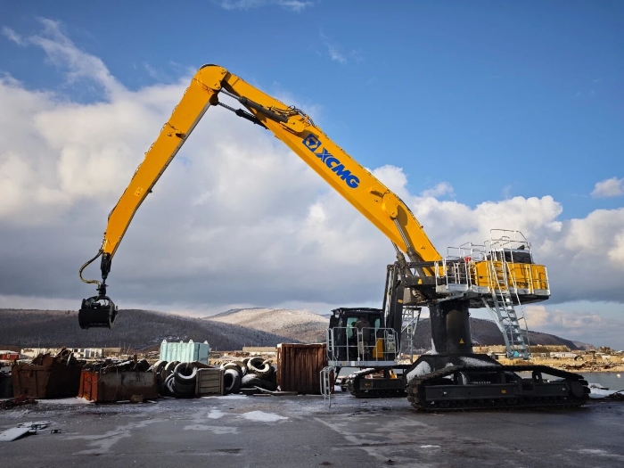 【工程特种兵】口岸建设新骄子！！！尊凯实业XE850M抓料机上新！！！