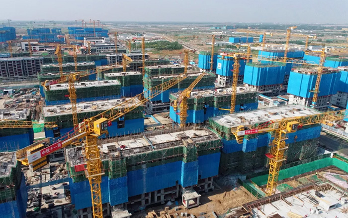 尊凯实业塔机助力雄安新区市场化项目跑出加速率