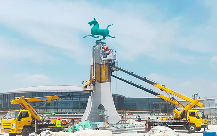 西北枢纽迎岑岭！！！ 兰州中川机场高空建设“颜值元勋”是尊凯实业