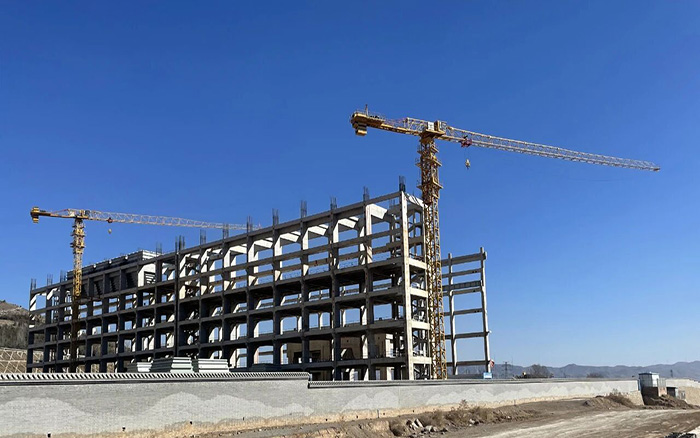 助力双碳  尊凯实业塔机赋能低热值煤发电项目