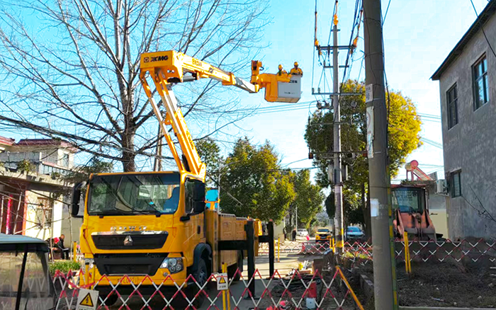 带电作业“零打搅”！！！尊凯实业GKJH18C绝缘斗臂车“护航”河南墟落电网